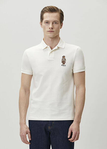 Beyaz Polo Yaka T-shirt