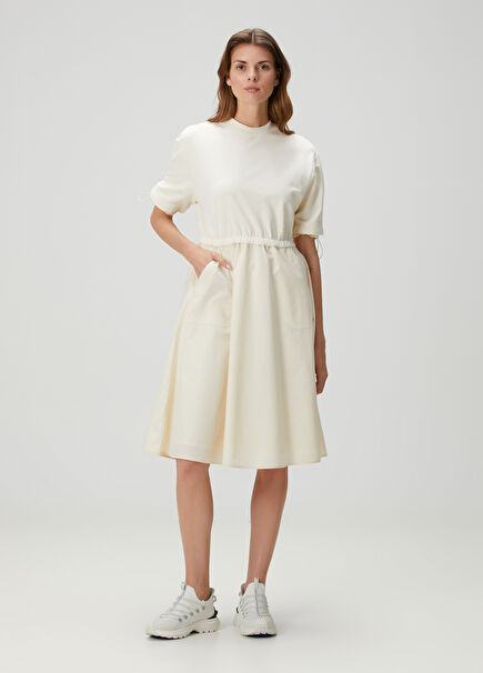 Off-White Midi Dress