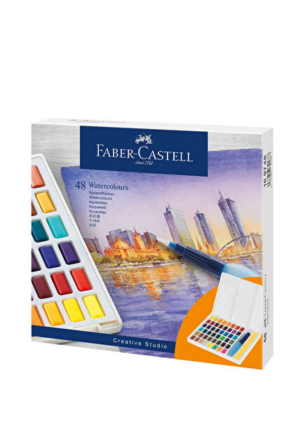 Creative Studio Tablet High Pigment 48-Piece Watercolor Set