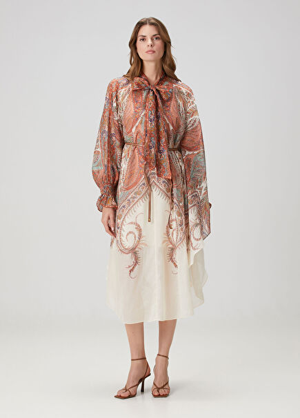 Rhiannon Paisley Printed Midi Dress