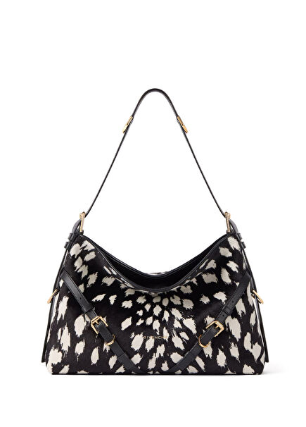 Voyou Medium Patterned Women's Suede Bag