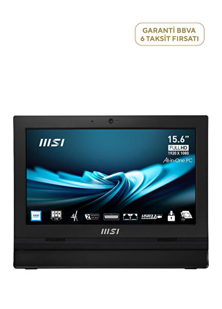 PRO AP162T ADL-042XEU 15.6" FHD INTEL N100 8GB RAM DDR4 256GB SSD FreeDos Touch Black All In One PC