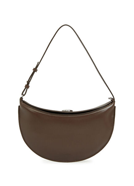 Şe Petit Ovalo Kahverengi Kadın Deri Çanta