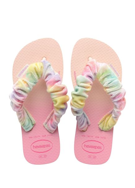 Fluffy Pembe Unisex Çocuk Plaj Terliği