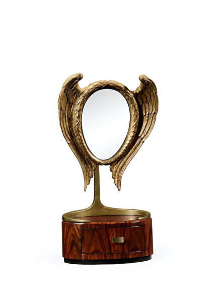 Modern Santos Open Gold Color Makeup Mirror