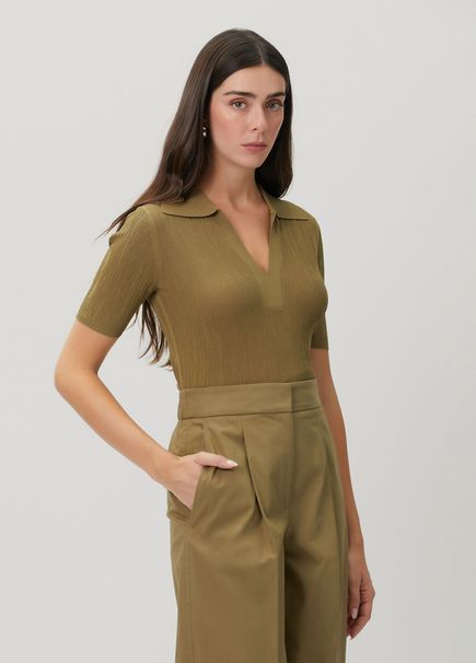 Aliane Haki Polo T-shirt