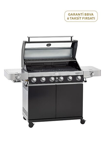 Videro G6-S Vario Black Gas BBQ Station 