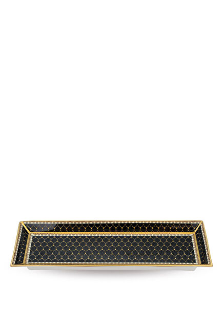 Gc Antler Trellis Black Rectangular Tray Kalemlik