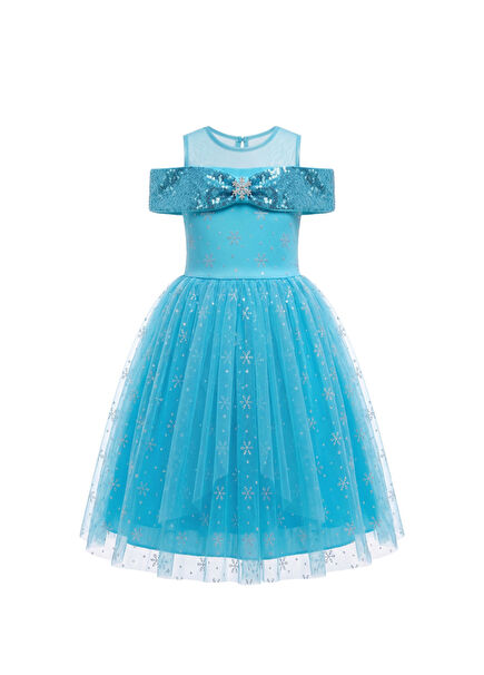 Frozen Sparkle Blue Tulle Girls' Dress