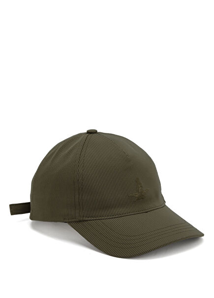 Khaki Logo Detail Men's Hat