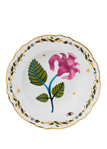 Profuma Patterned Porcelain Deep Plate 23 cm