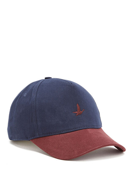 Navy Blue Logo Embroidered Men's Hat