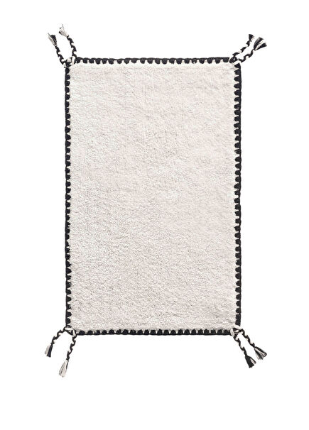 Vina Ekru Bambu Tekli Banyo Paspası 50 x 80 cm