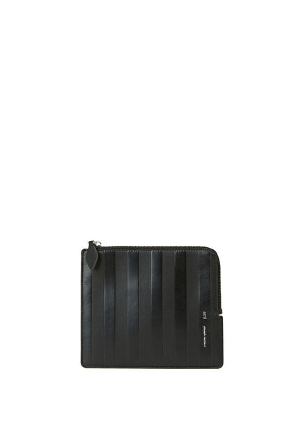 Black Men's Leather Hand Portfolio