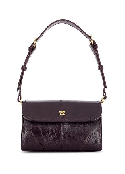 Elysia Bordo Kadın Deri Omuz Çantası