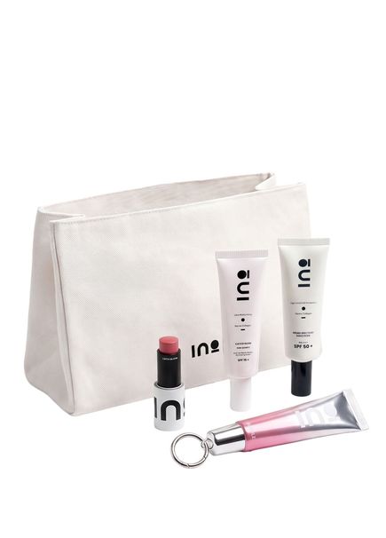 Your Everyday Rituals Set Scarlet Pink Quartz 00 Clear Ice Stick Ruj Allık Işıltılı Nemlendirici Güneş Kremi ve Lip Balm
