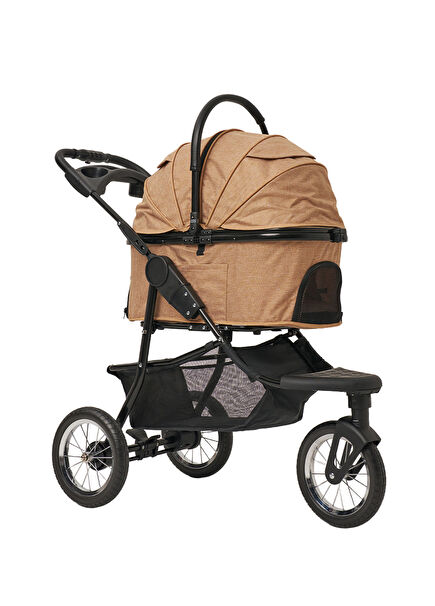 Melona Coffee Cat and Dog Transport Trolley