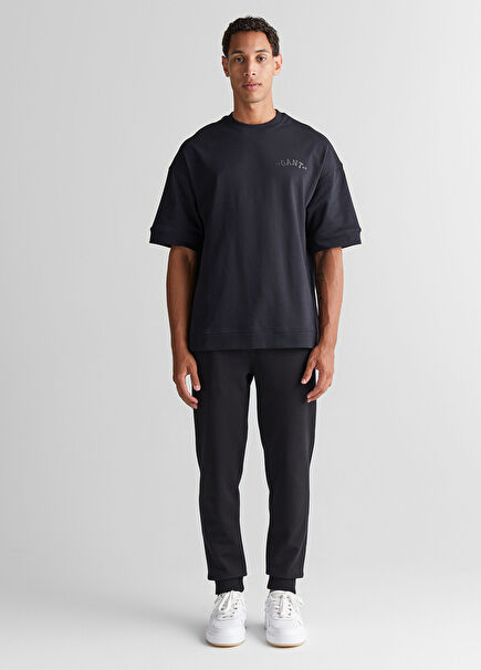 Siyah Regular Fit Erkek Eşofman Altı