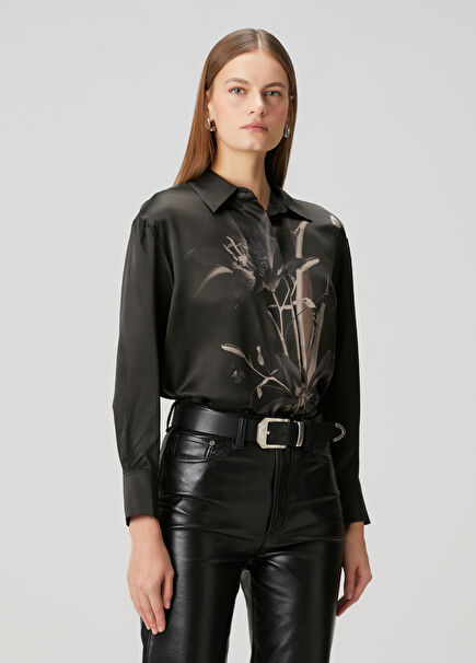 Bernie Black Floral Shirt