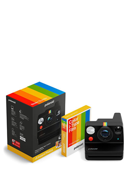 Now+ Gen 3 Siyah Şipşak Fotoğraf Makinesi + Color Film Bundle 8 Film