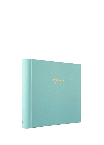 My Baby's Memories Aqua Green Baby Memory Book & Photo Album
