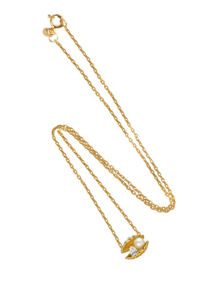 Venus Zircon Stone Embellished 925 Sterling Silver Women's Necklace