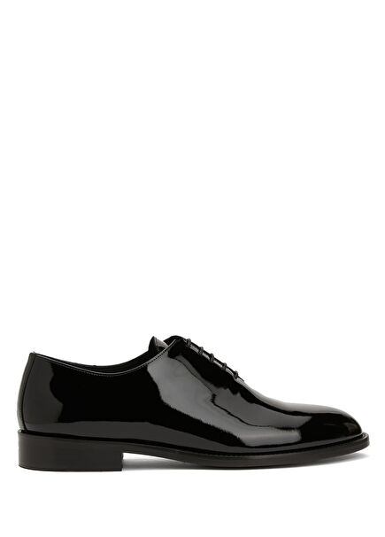Black Leather Tuxedo Shoes