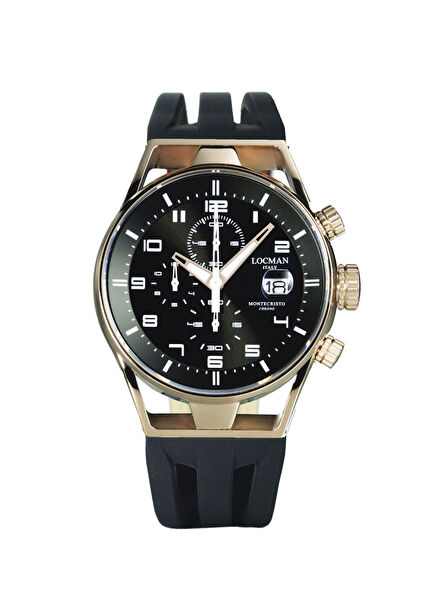 Montecristo Siyah Silikon Erkek Kol Saati