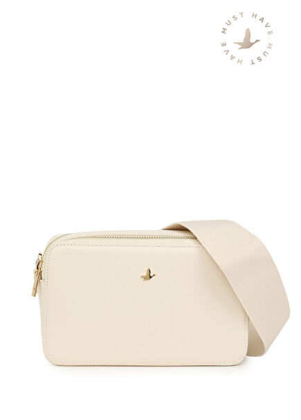 Picollo Ekru Kadın Çapraz Çanta