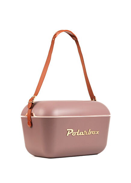 Prinkstyle Ondas Classic Mauve-Gold Pamuk ve Deri Kayışlı Soğuk ve Sıcak Tutucu Thermo Box 20 lt