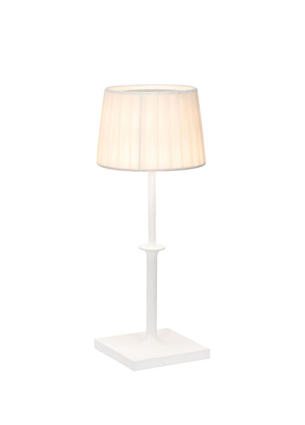 Poldina Classic Beyaz Şarjlı Led Masa Lambası
