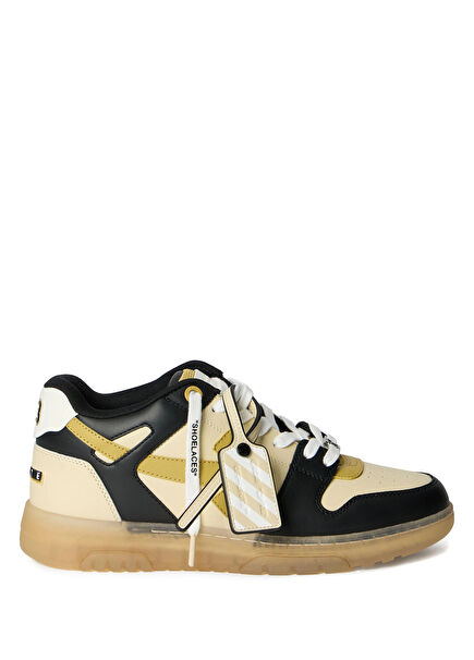 Out Of Office Varsity Krem Sarı Erkek Deri Sneaker