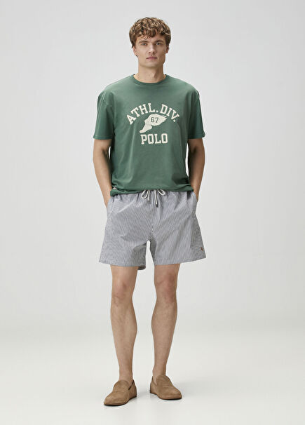 Navy Blue Waist Corded Swimsuit