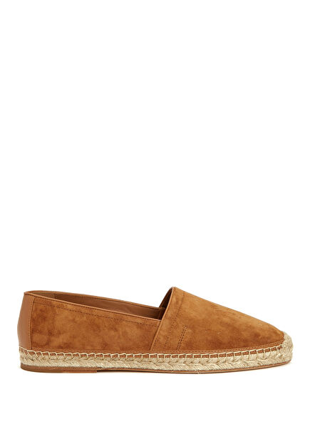Tan Men's Leather Espadrille