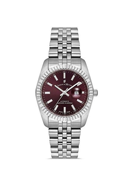 JWL04125 Sellita SW100 25 Jewels Swiss Made Gümüş Çelik Kadın Kol Saati