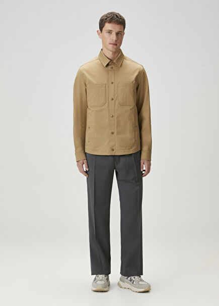 Anthracite Wool Trousers