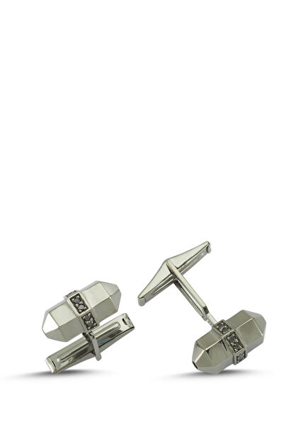 Silver Men's Gold Cufflinks