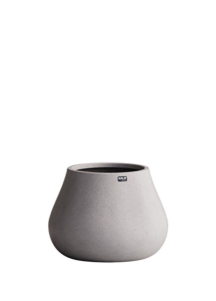 Ash White Concrete Flower Pot