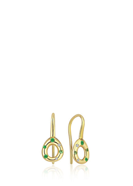 Mini Pebble Kadın Altın Küpe