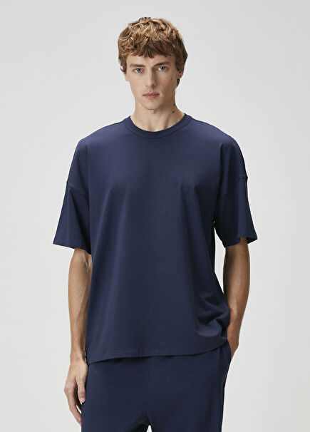 Jersey Lounge Lacivert Oversized T-shirt
