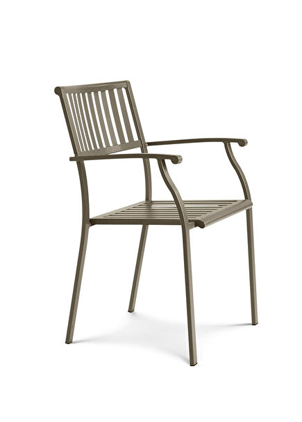 Elisir Mud Grey Çelik Bahçe Sandalyesi