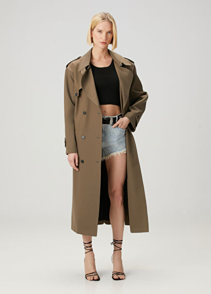 Kalana Khaki Overcoat