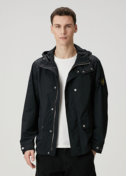 Black Hooded Coat