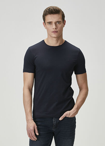 Lacivert Basic T-shirt