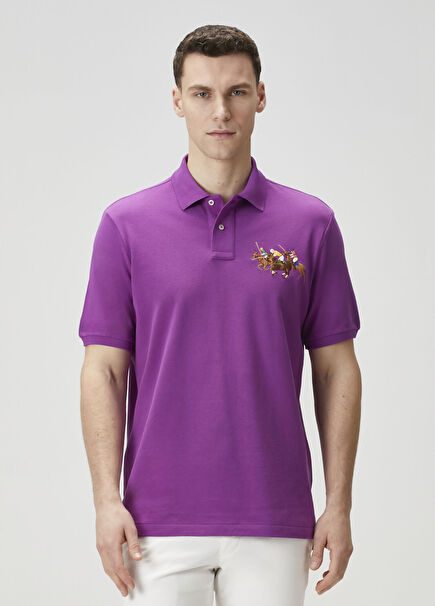 Mor Polo Yaka T-shirt
