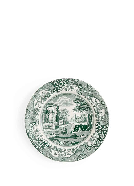 Heritage Green Italian Porcelain Plate