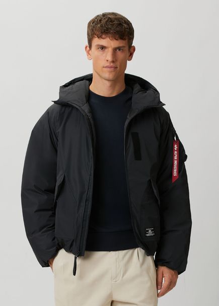 Black Hooded Puff Coat