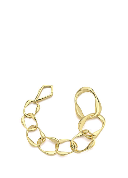 Aura 22 Karat Micron Gold Plated 925 Sterling Silver Bracelet for Women