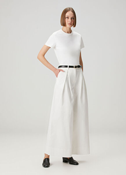 Avelino Kırık Beyaz Pantolon