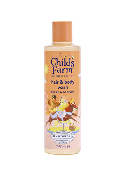 Childs Farm Peach and Apricot Extract Children's Hair and Body Shampoo 250 ml
